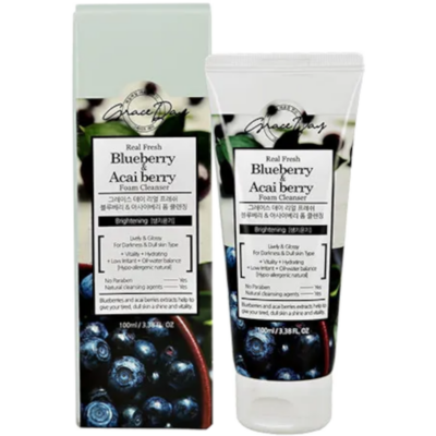 Grace Day Real Fresh Blueberry & Acai Berry Foam Cleanser