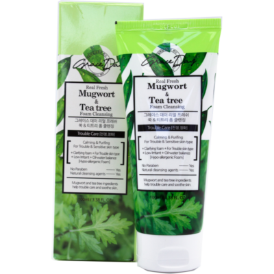 Grace Day Real Fresh Mugwort & Tea Tree Foam Cleanser